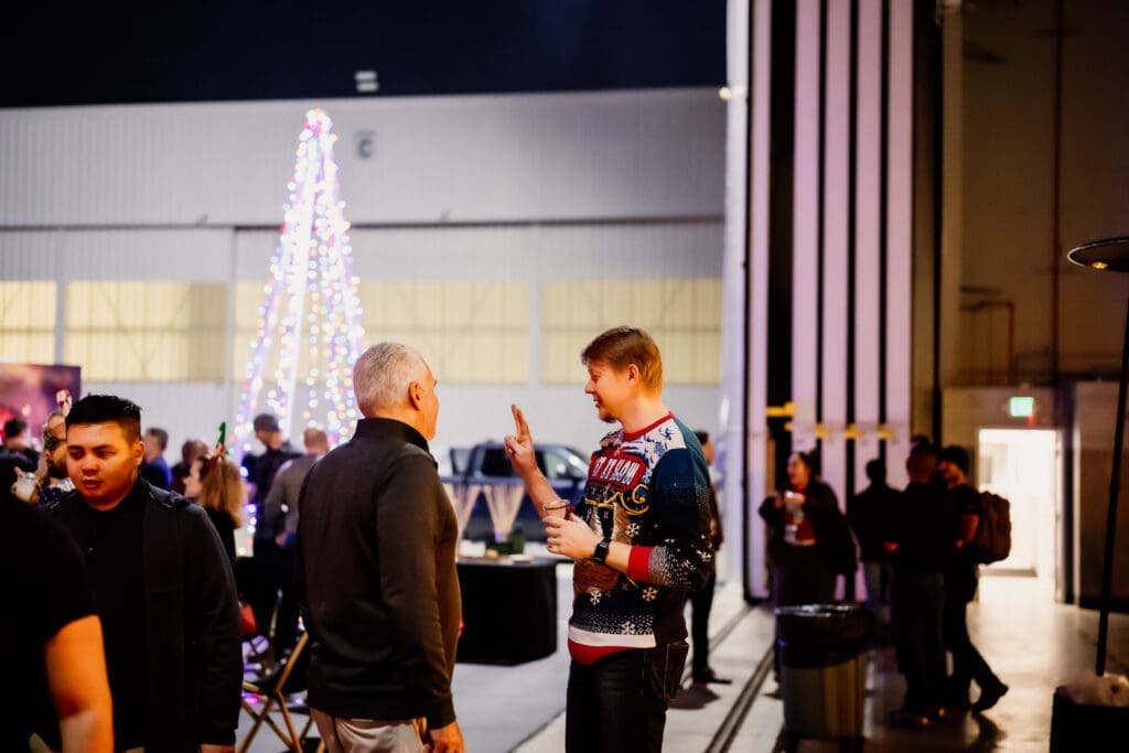 Corporate Holiday Event Photography at JetZero in Long Beach